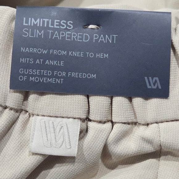 VRST Mens Limitless Performance Slim Fit Tapered Pant Khaki Sand Small Stretch - Picture 6 of 10